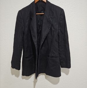 Elliott Lauren Black Open-Front Blazer Jacket